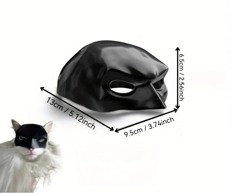 Cat Batman Mask Superhero Costume Fun Pet Prop for Cosplay Photoshoots