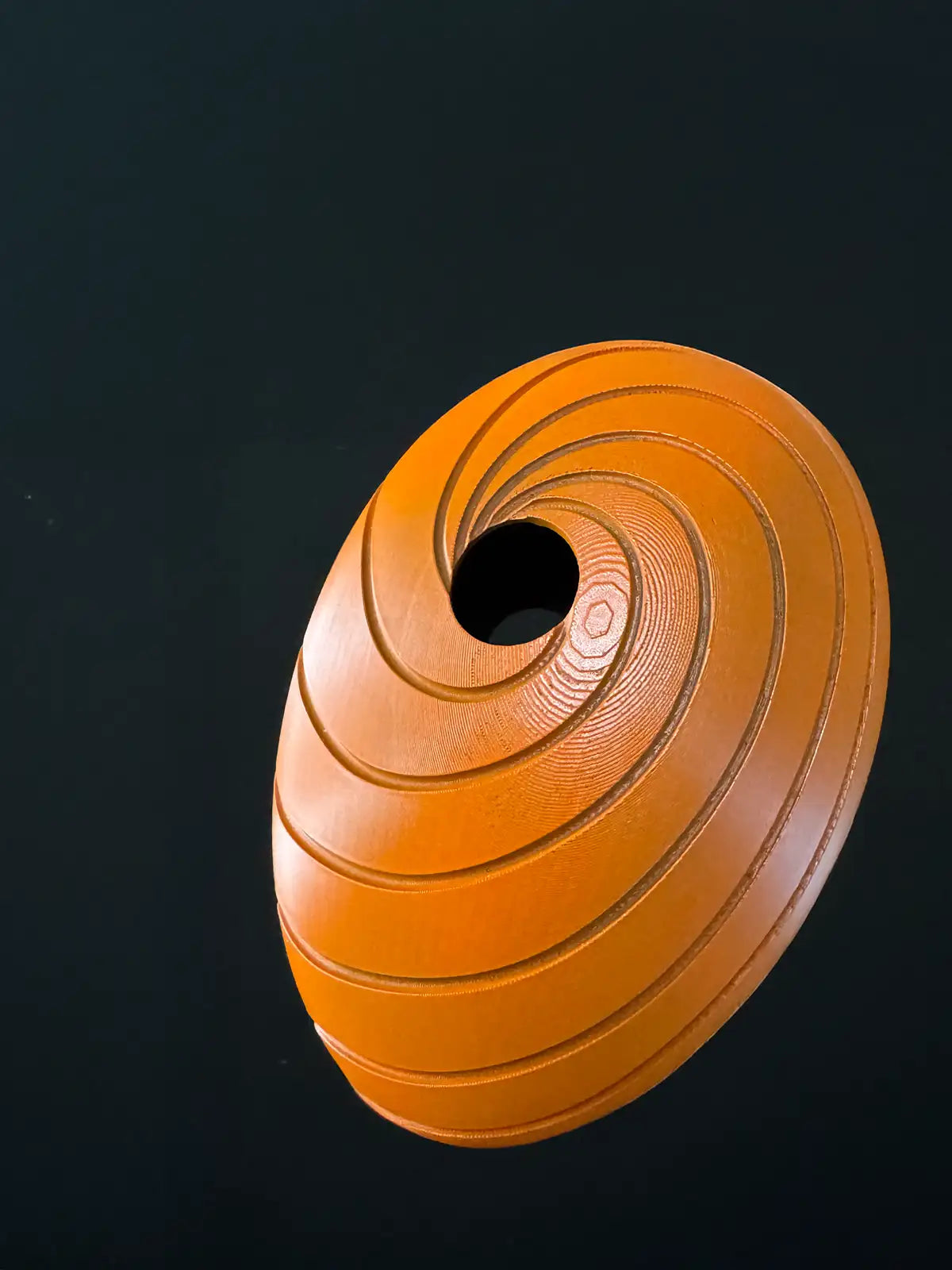 3D Printed Orange Swirl Mask (Tobi/Obito Inspired)