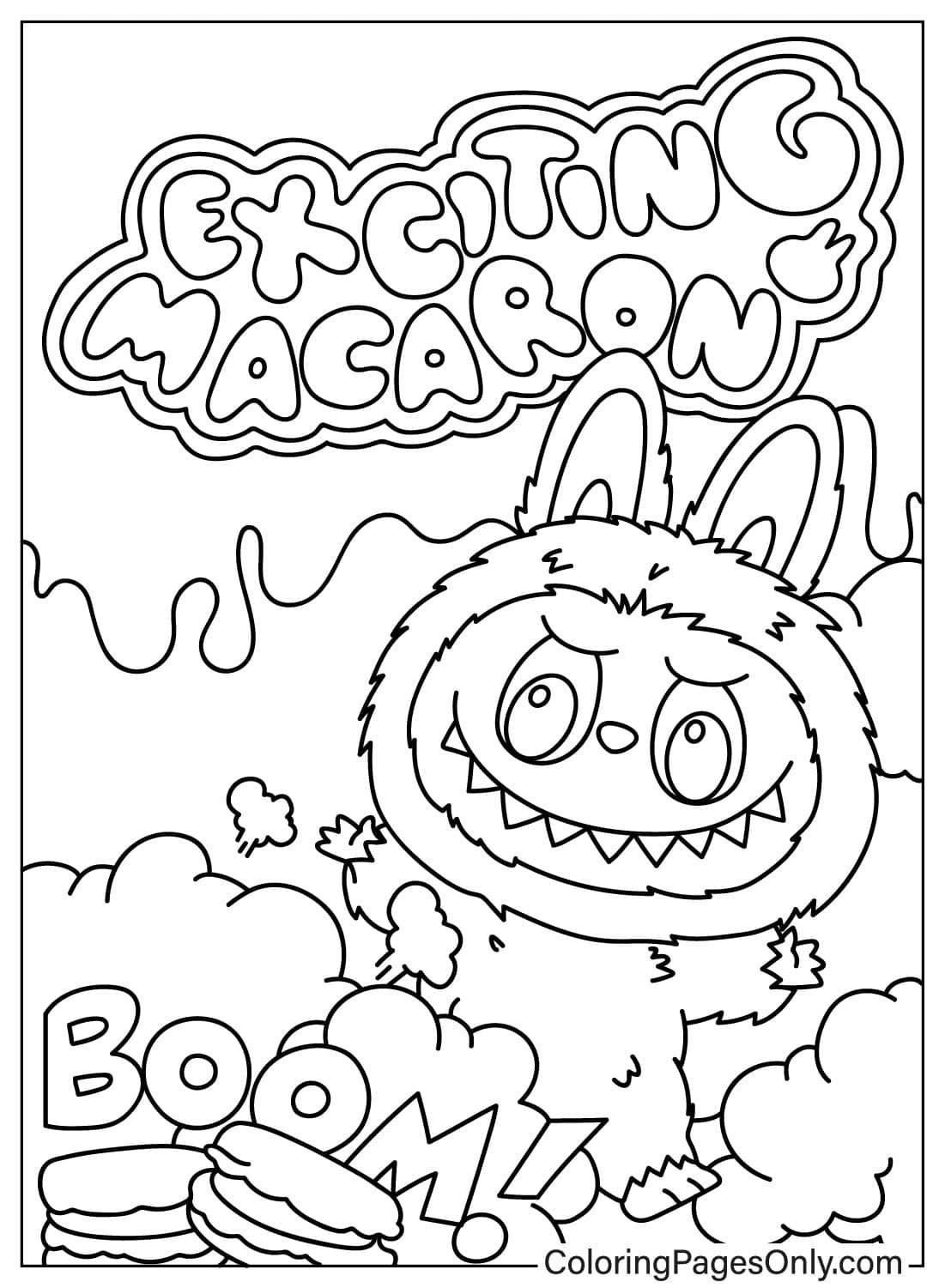 Labubu Coloring Book - Labubu Coloring Book For Adults And Kids Cozy Healing A4 Thick Coloring Book For Adults