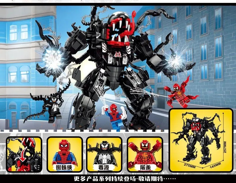 Super Spider Venom and Spider-Man vs. Carnage 810-piece construction Set Building Blocks