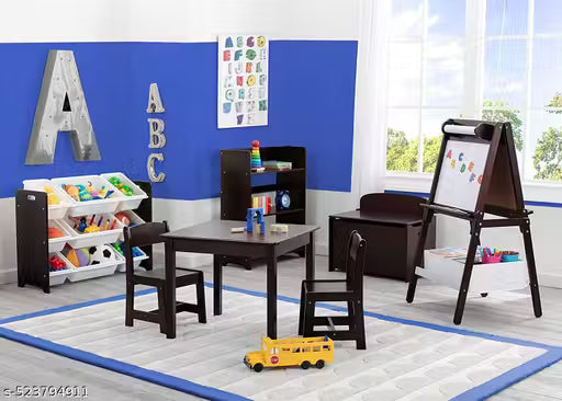 Engineered Wood Bookcase with Set of 3 Shelves