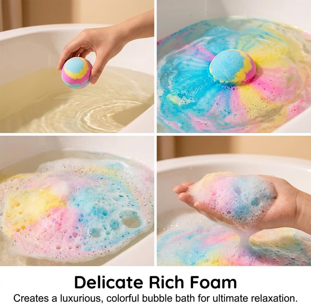 Bath Bombs for Kids with Surprise Toys Inside - Handmade Natural Safe Ingredients for Sensitive Skin - Gift for Girls and Boys