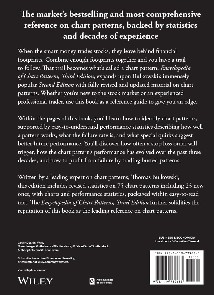 ENCYCLOPEDIA OF CHART PATTERNS, THIRD EDITION By Thomas N. Bulkowski (HARDCOVER)