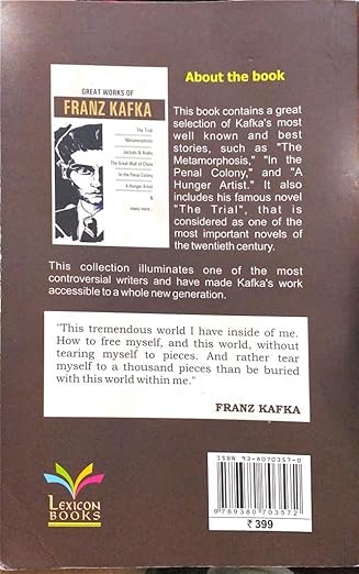 GREAT WORKS OF FRANZ KAFKA