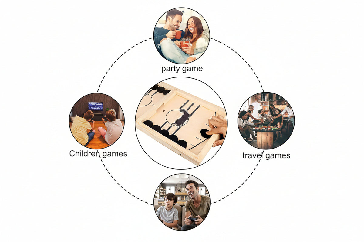 Sling Fast Puck Board Game - Guaranteed Fun for Family Game for 6 Years Old Boys & Girls