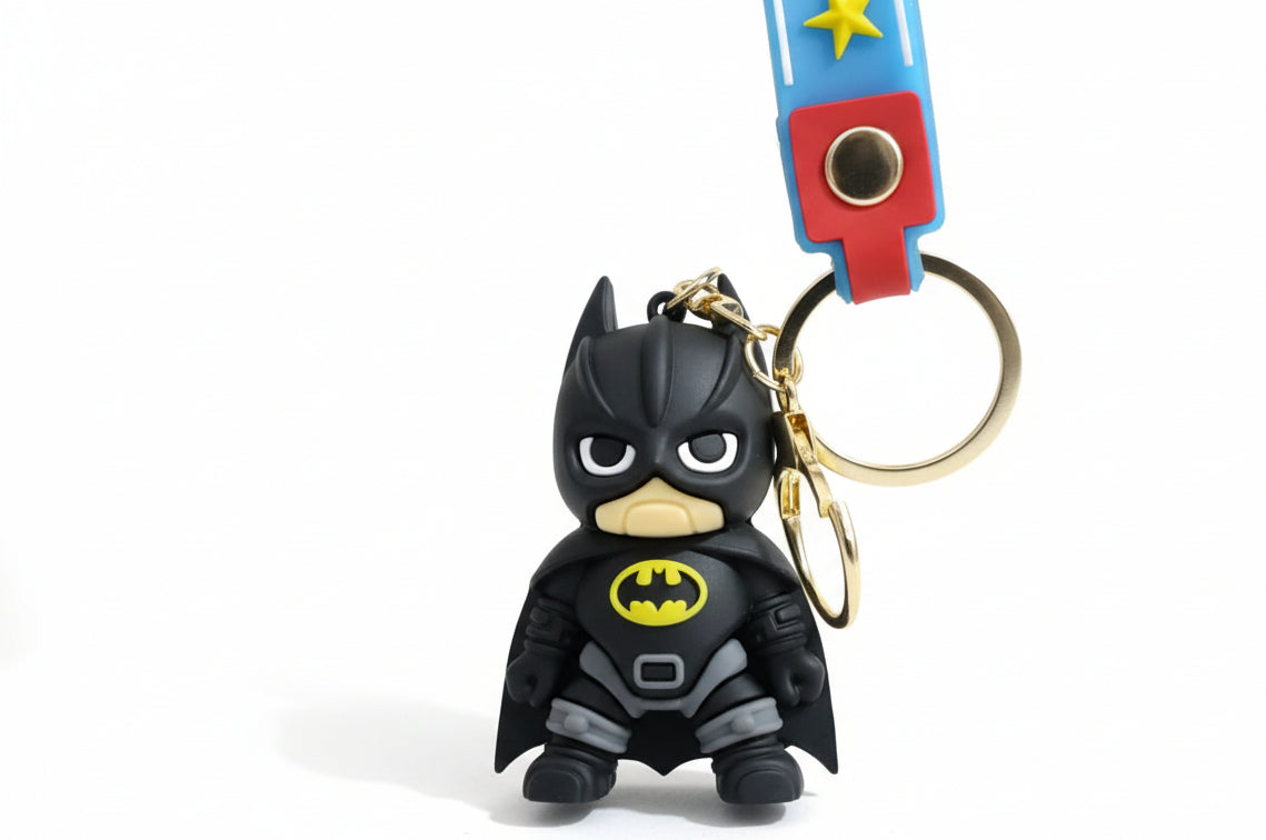 Mini Batmann Avenger 3D Action Figure keychain Pack of 2