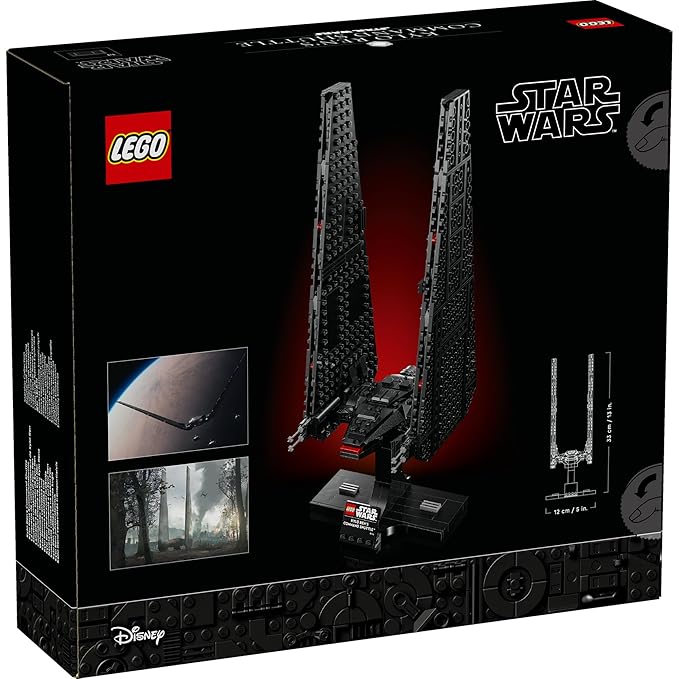 Star Wars Kylo Ren’s Command Shuttle, Buildable Starship Model Kit Building Blocks for 18+ Gift