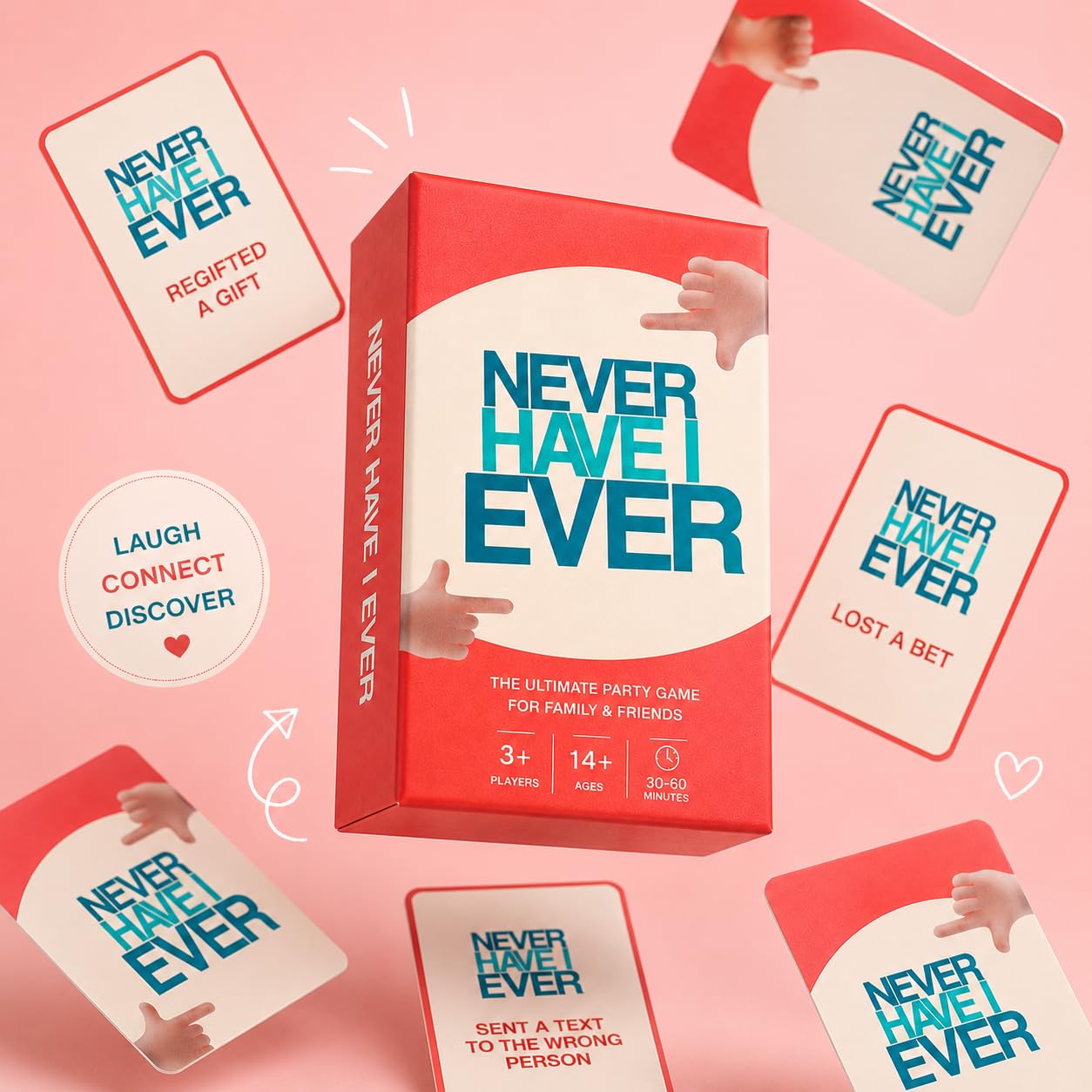 Never Have I Ever Card Game For Ultimate Fun & Challenges Pack of 3