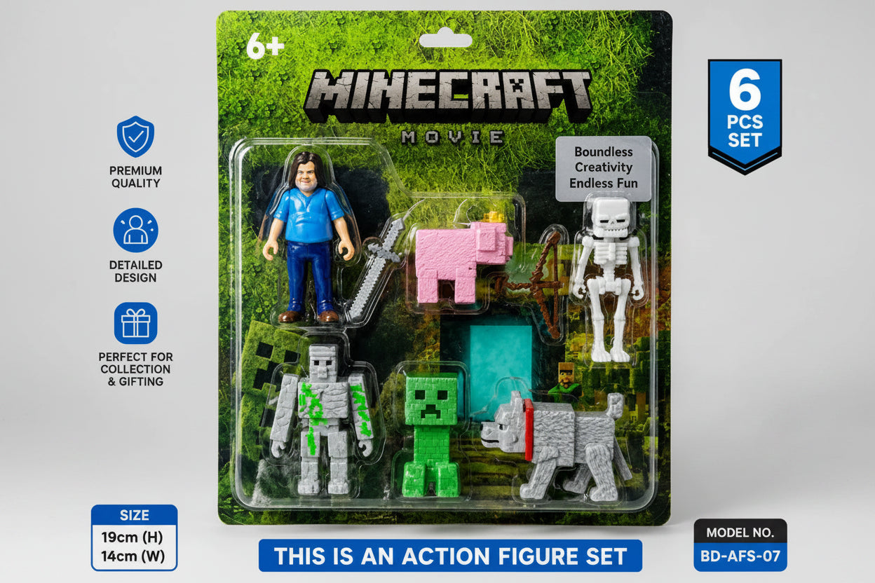 Minecraft Trending Set of 6 Action Figures Limited Edition
