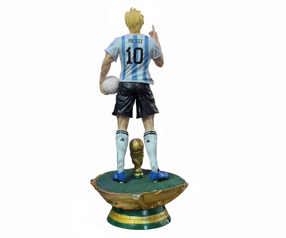 Messi Sanji x with Trophy Cosplay Soccer Star Figure 36cm (Blister+Box)