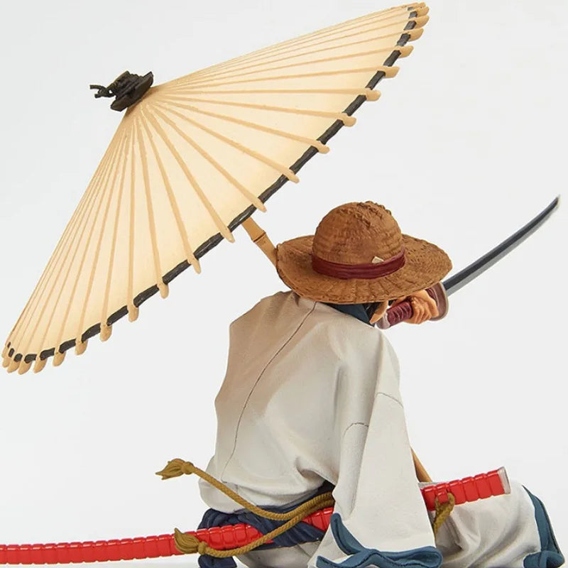 One Piece: Luffy Sitting With Umbrella 13cm - Premium Action Figure