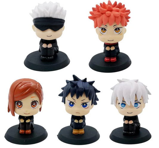 Jujutsu Kaisen 5pcs 6.5cm - Miniature Action Figure Set