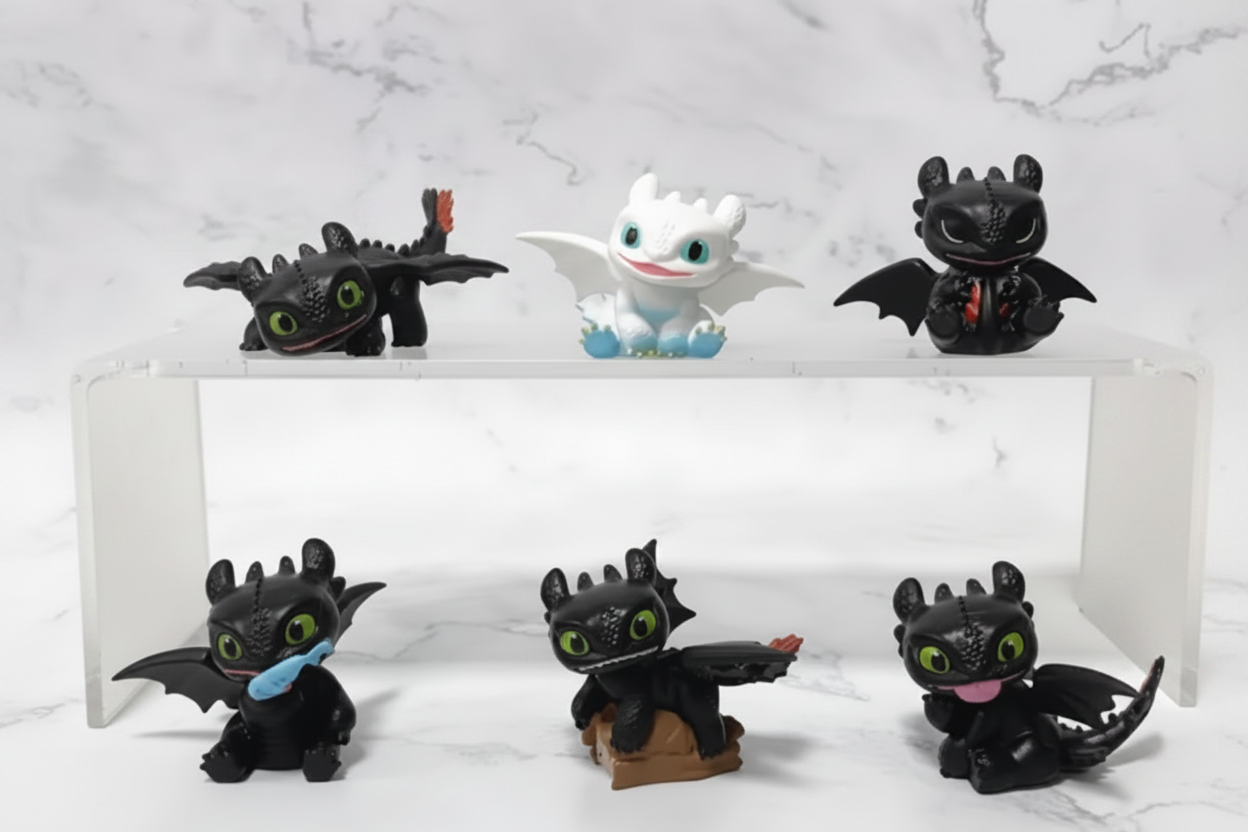 Mini Dragon Set - How To Train Your Dragon Toothless figurines Stunning Designs Set of 6
