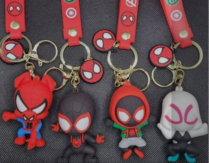 Spiderman 3D Keychains 4 Models