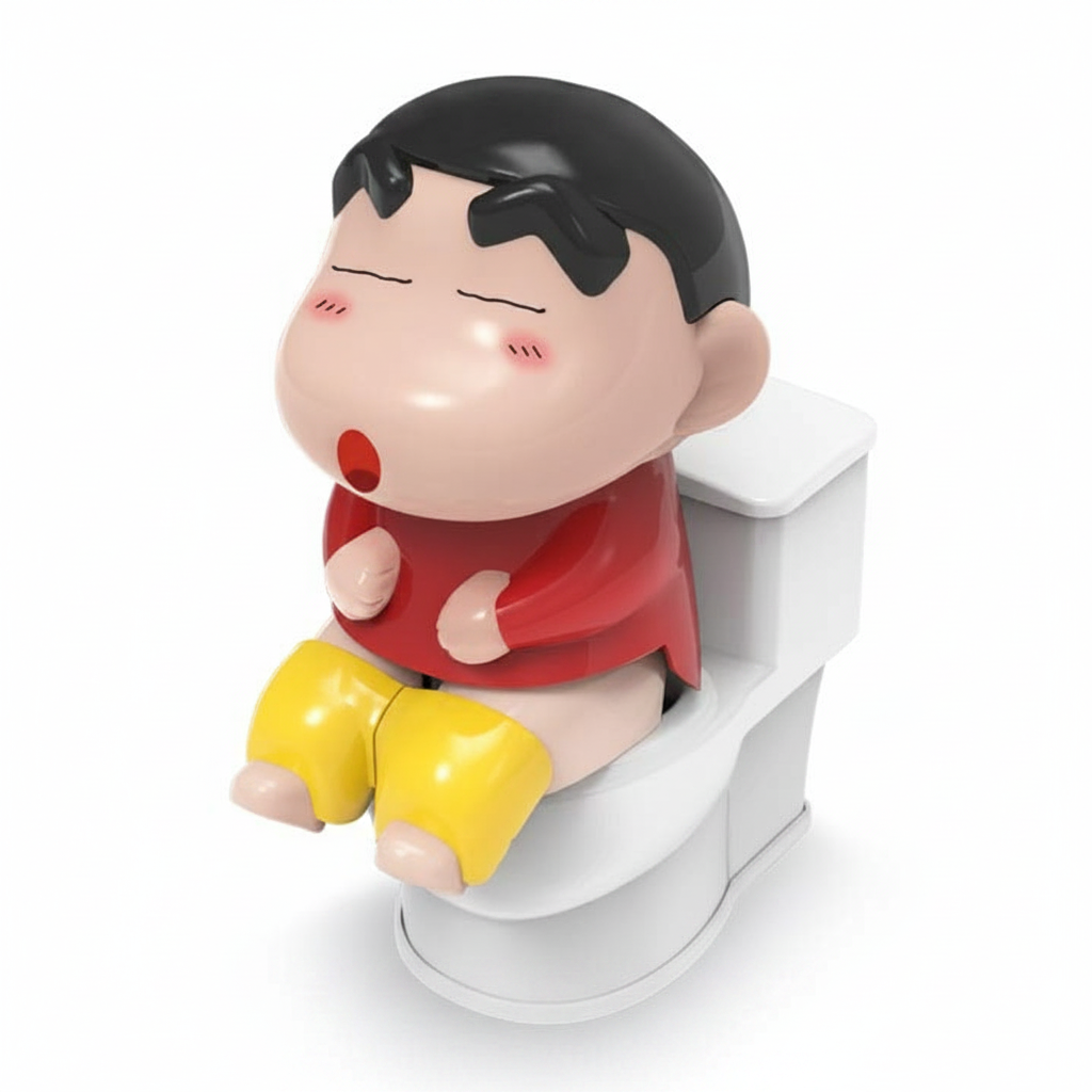 Shin-chan Mischievous Funny Toilet Theme Toy