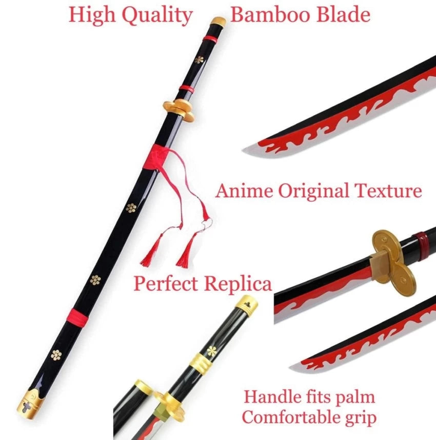 One Piece: Roronoa Zoro Yama Enma Cosplay Replica Led Katana - 40 inches Rechargeable