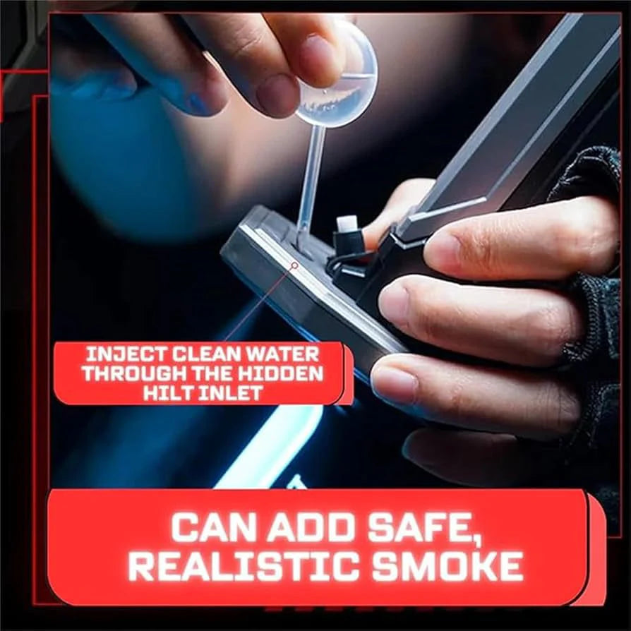 Katana Sparkling Sword Lightsaber Sword – LED Light Blade with Real Sparks & Smoke Effect