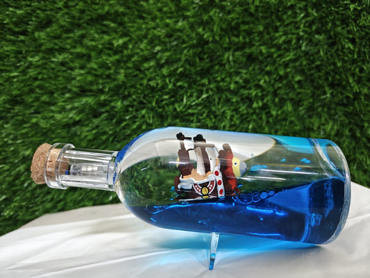 One Piece : Thousand Sunny Ship in a Bottle – 18x6cm