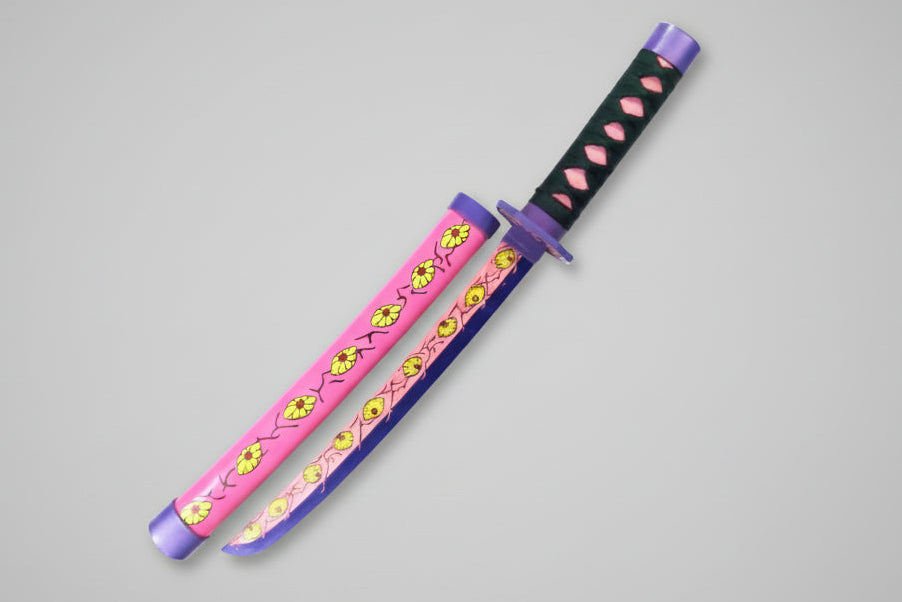 Demon Slayer Kokushibo Wooden Katana 42cm with Stand