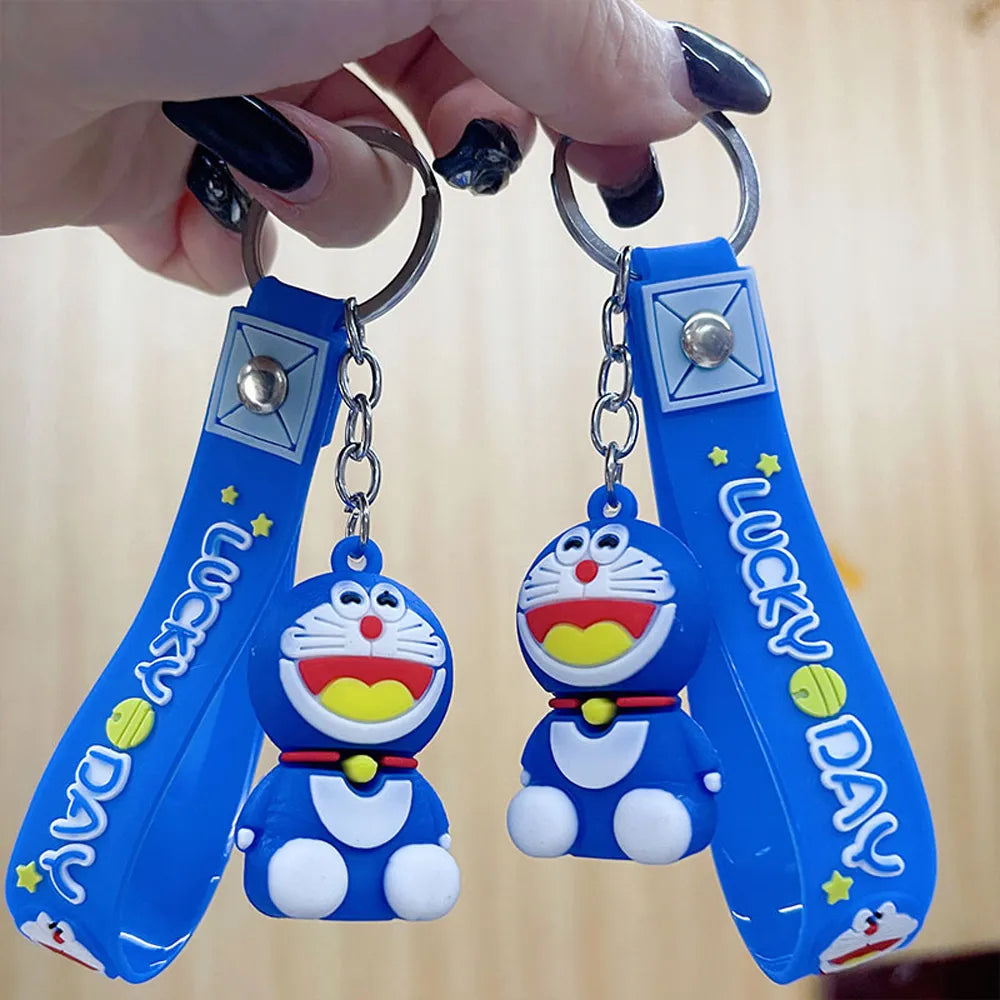 Doraemon Pack of 12pc Rubber keychain