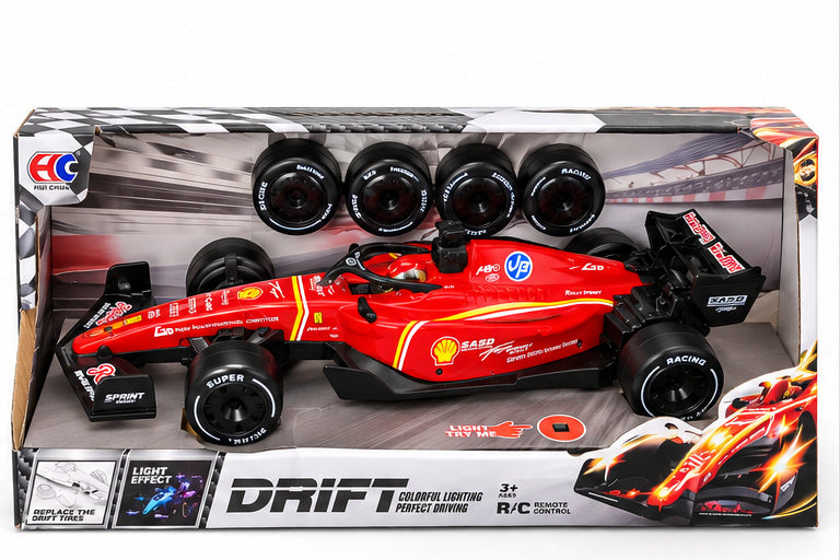 Race Car Toy for Kids Red F1 Model Racing Collectible Display Gift Toy Car (Red)