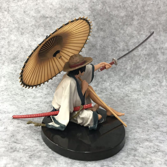 One Piece: Luffy Sitting With Umbrella 13cm - Premium Action Figure