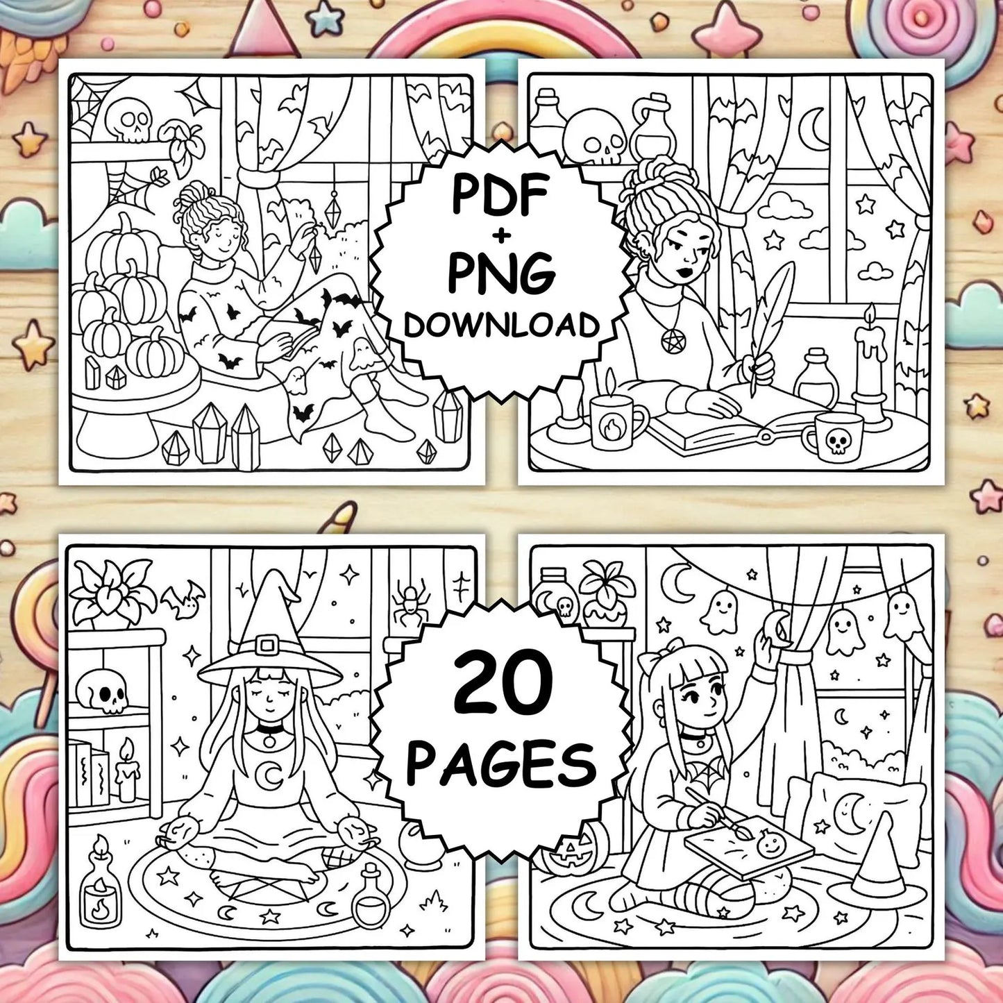 COZY GOTH MOMENTS - CREEPY & CUTE COLORING BOOK