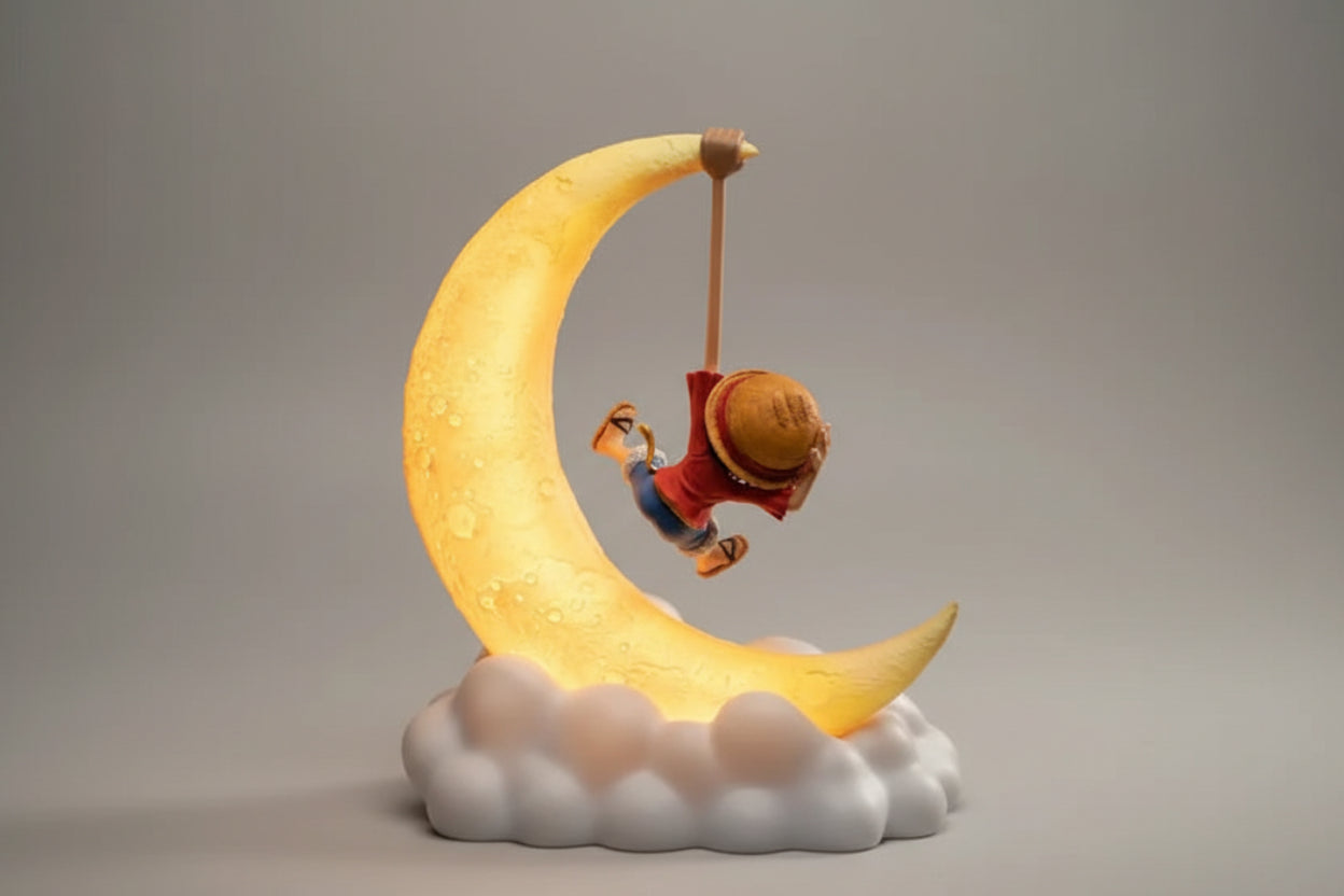 One Piece Decorative Hanging Luffy Moon Lamp