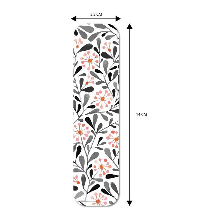 Elegant Floral Patterns - Magnetic Bookmarks (Set of 6)