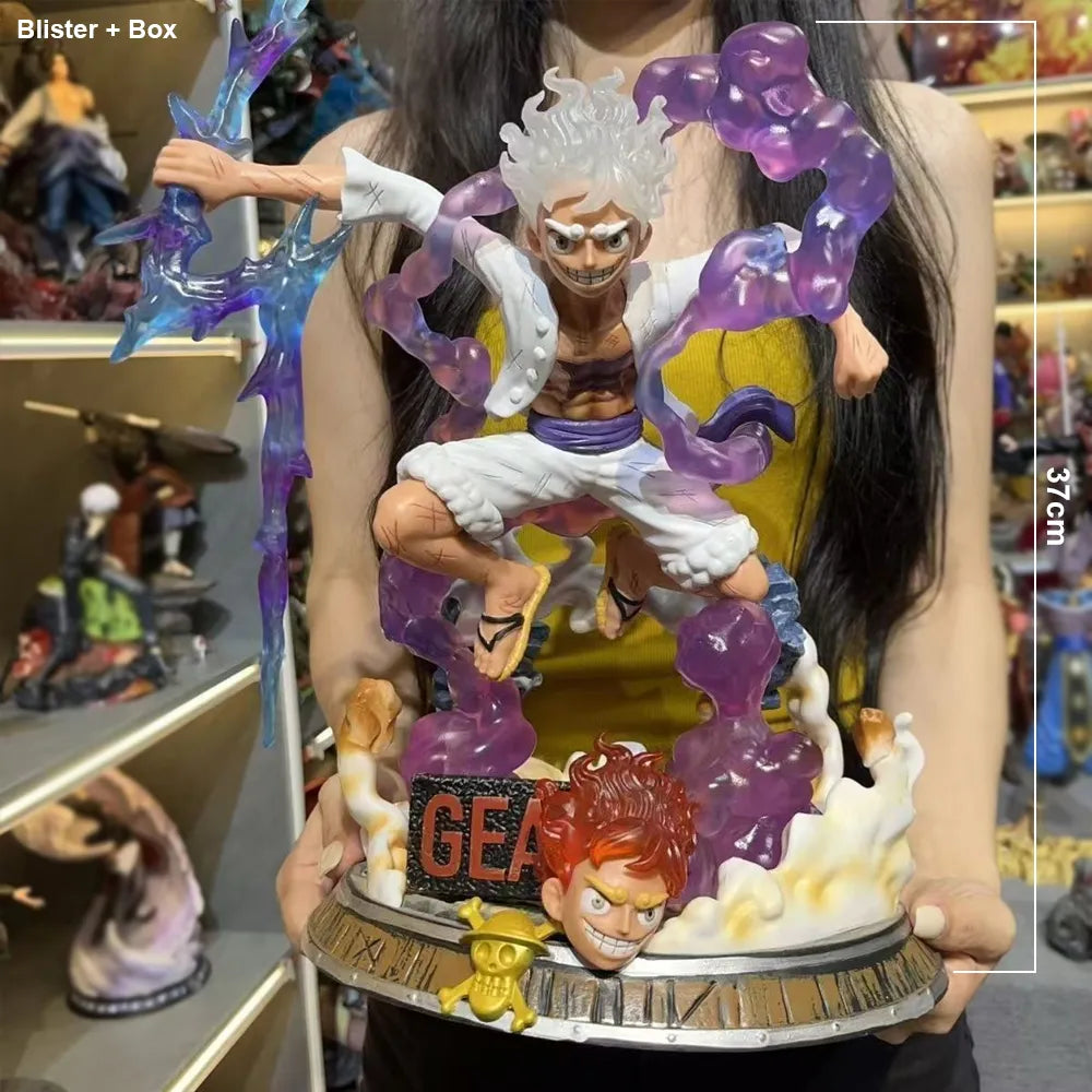 One Piece : Luffy Gear 5 Double Head - Action Figure 37cm (Blister+Box)