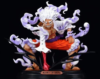 One Piece : Luffy Gear 5 With Black Base - 20cm Action Figure