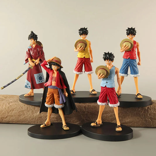 Luffy Standing 18cm 5pcs Set