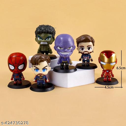 Avengers 6pcs 6.5cm - Miniature Action Figure Set