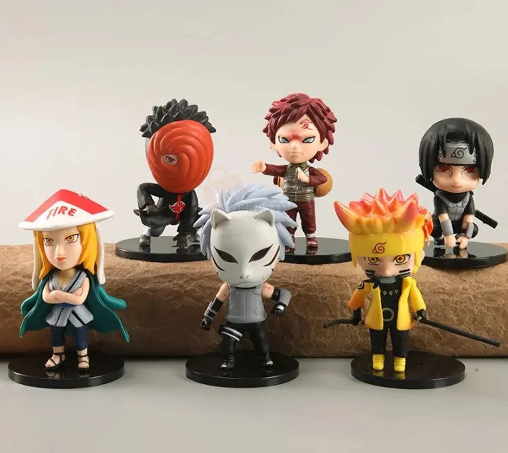 Naruto Series : Naruto 6pcs Character Set - 10cm Action Figure