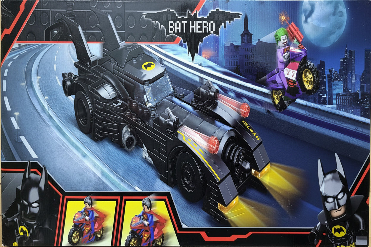 BAT HERO CHASE JOKERS Construction Block Set 536+ Pcs