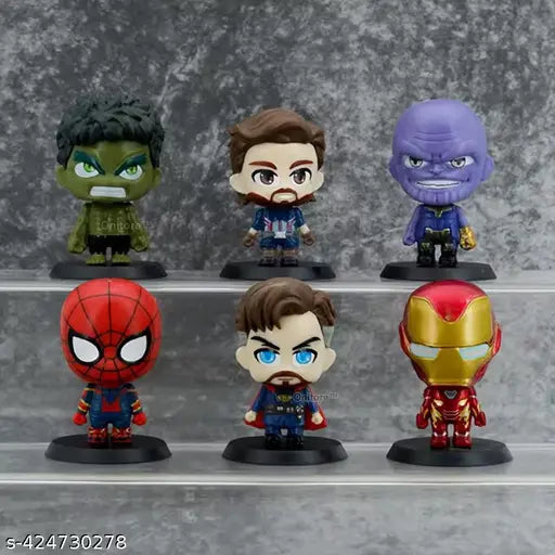 Avengers 6pcs 6.5cm - Miniature Action Figure Set
