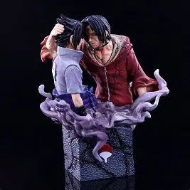Naruto Series : Sasuke & Itachi Stone Base - 18cm Action Figure