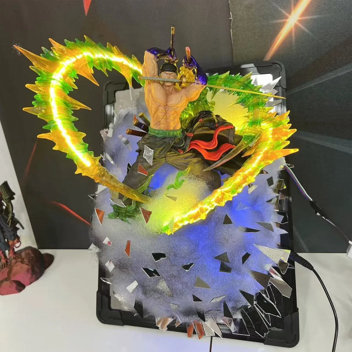 One Piece : Zoro Premium 3D Frame Led Figure (Box)