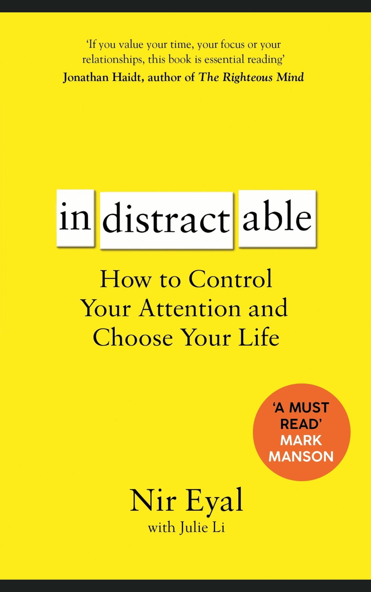 INDISTRACTABLE by NIR EYAL