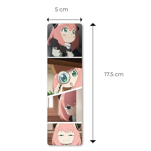 Anime Bookmarks Pack of 5 Decorative Bookmarks (Spy X Family)