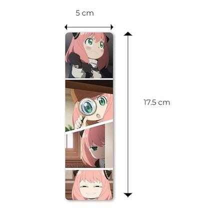 Anime Bookmarks Pack of 5 Decorative Bookmarks (Spy X Family)