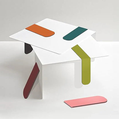 Minimal Magnetic Bookmark for Books, Solid Colours, Set of 15