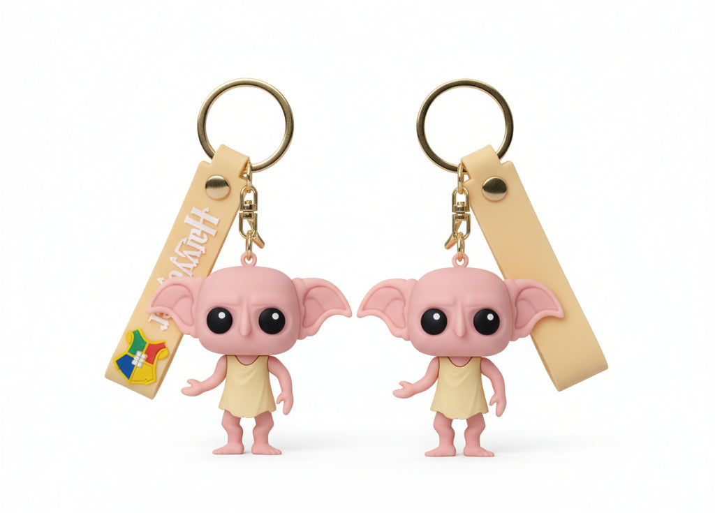 Harry Potter Dobby Keyring 3D Keychain Pack of 2