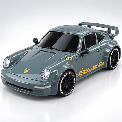 Remote Control Car RC Drift Car with LED Lights Drifting Tire Toy Cars for Adults Boys (Gray Green)