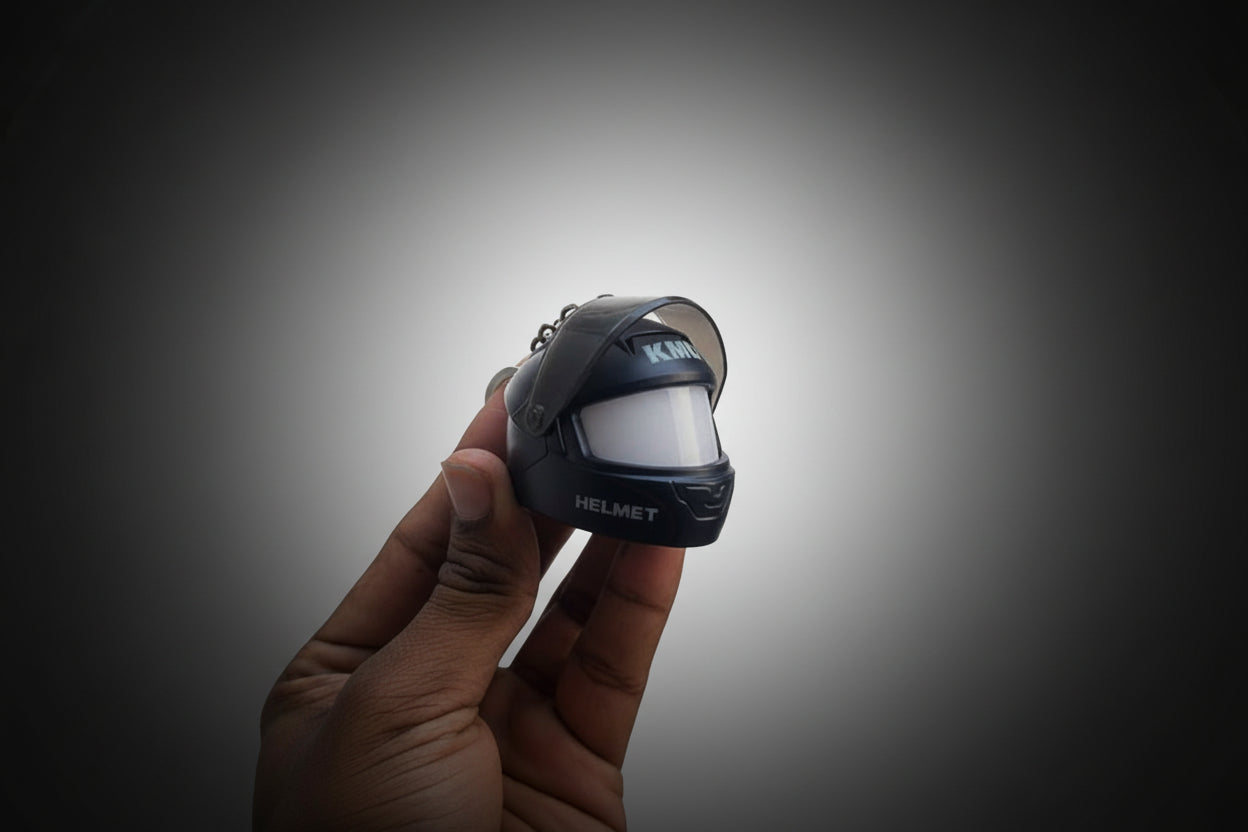 Helmet LED Keychain for Bike & Car Keys