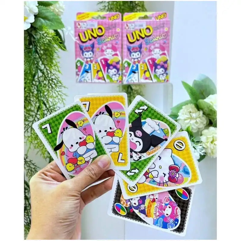 UNO Kuromi Sanrio Card Game for kids and family Pack of 3