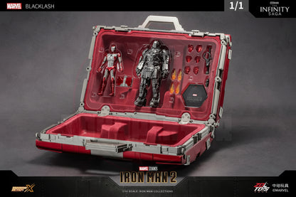 ZD Toys Iron Man MK5 Life Size Suitcase With 7 Inch Mark 5 & Whiplash (Limited Edition)