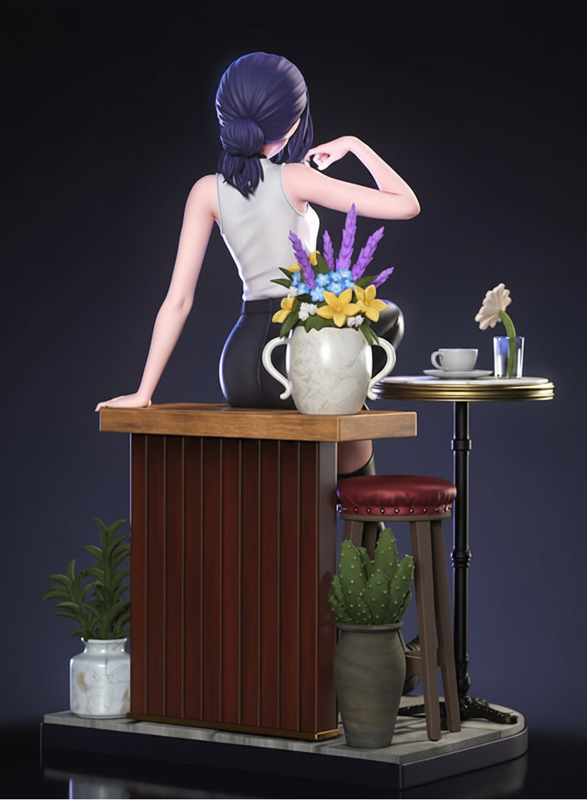 Reze Chainsaw Man 3D Printed Resin Statue – Premium Collector Edition