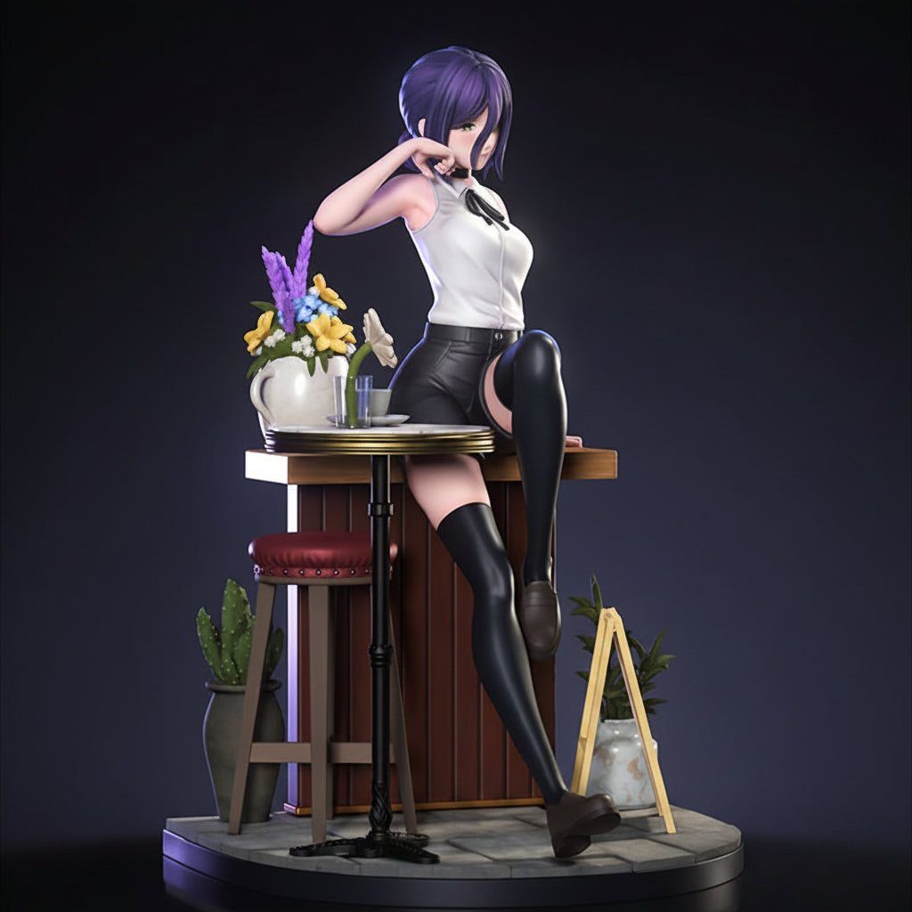 Reze Chainsaw Man 3D Printed Resin Statue – Premium Collector Edition