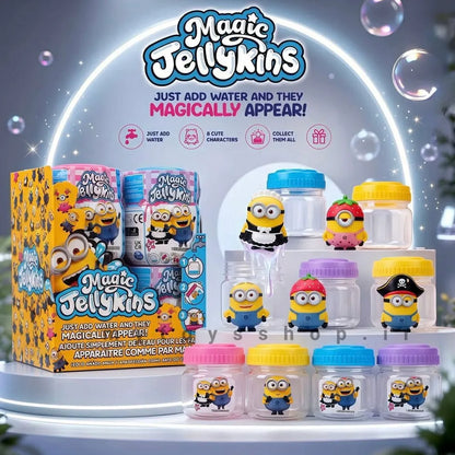Minions Magic Jellykins Collectible Plush Friends | Water-Reveal 12 Surprise Toy | Ages 4+